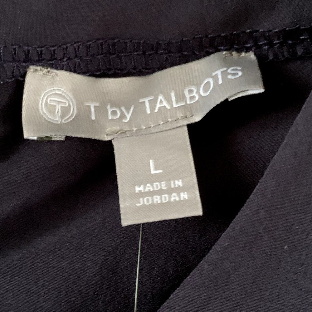 T by Talbots Top Navy Performance Tank Athletic Sport Sleeveless Stretch L NWT - Picture 2 of 8
